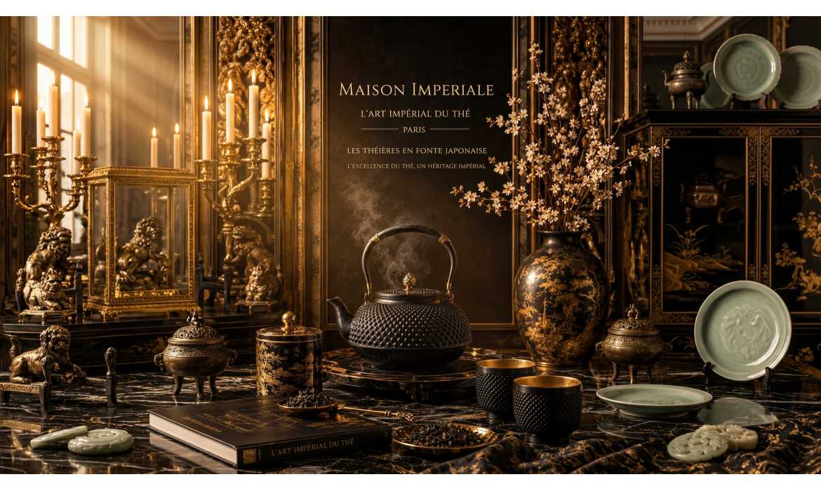 Theierès en Fonte Japonaise Luxe — Cérémonie du Thé d'Exception | Maison Imperiale